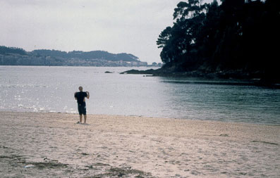 Strand in Bayona/Galicien