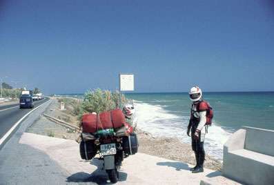 Kstenstrae in Andalusien - auf der Anfahrt Torre del Mar