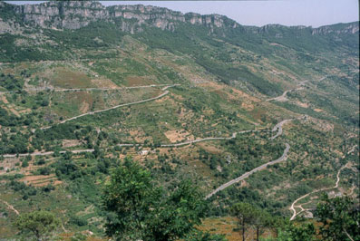 Serpentinenstrasse am Gennargentu